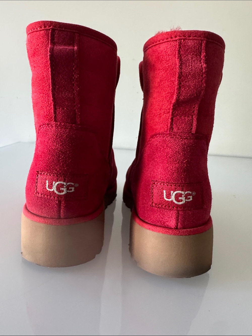 UGG Kristin Classic Slim Booties Red Size 6.5 - Picture 5 of 15